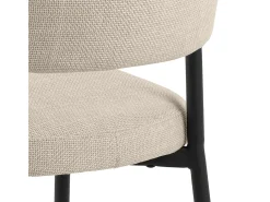 Silla de comedor Edina beige.