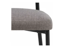 Silla de comedor Edina marrón.