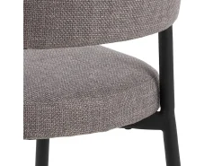 Silla de comedor Edina marrón.
