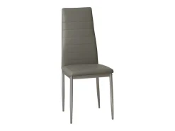Silla de Comedor en Polipiel/metal Negro, 4 unidades