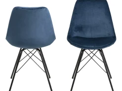 Silla de comedor Erin azul.