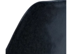 Silla de comedor Eris terciopelo gris antracita.