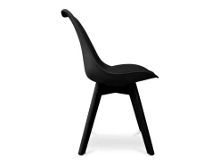 Silla de comedor estilo escandinavo color liso Teva-Gris oscuro