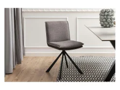 Silla de comedor Flynn marrón.