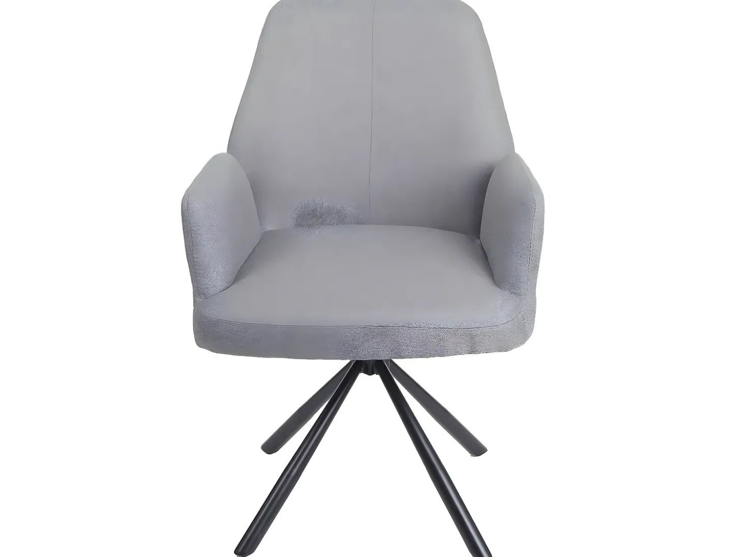 Silla de comedor giratoria MCW-H71, gris claro
