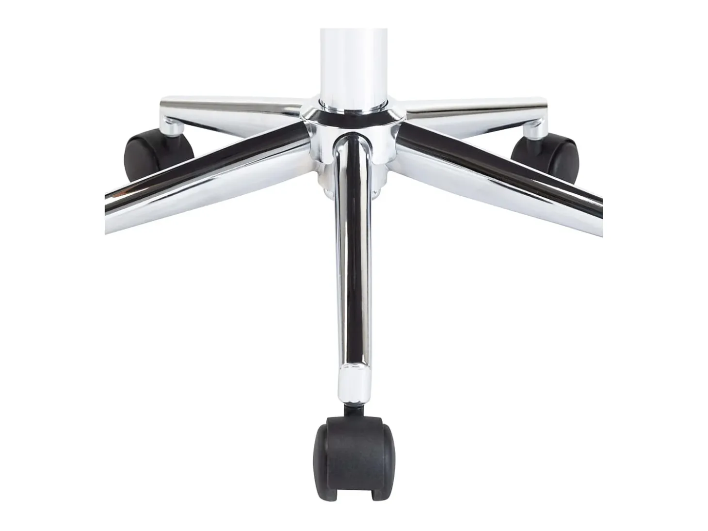 Silla de comedor giratoria de madera curvada color crema y cuero sintético
