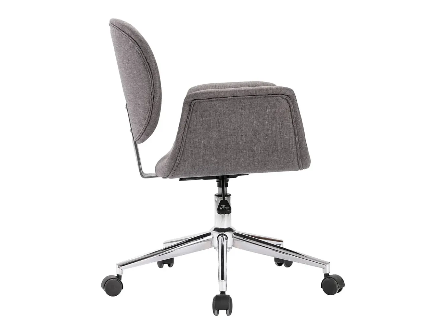 Silla de comedor giratoria de tela gris ES717540