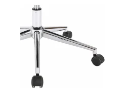 Silla de comedor giratoria cuero sintético marrón