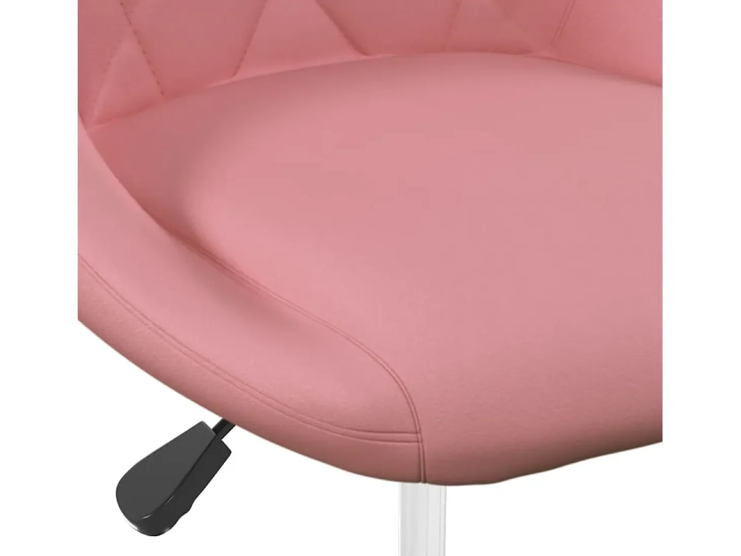 Silla de comedor giratoria 6 uds terciopelo rosa