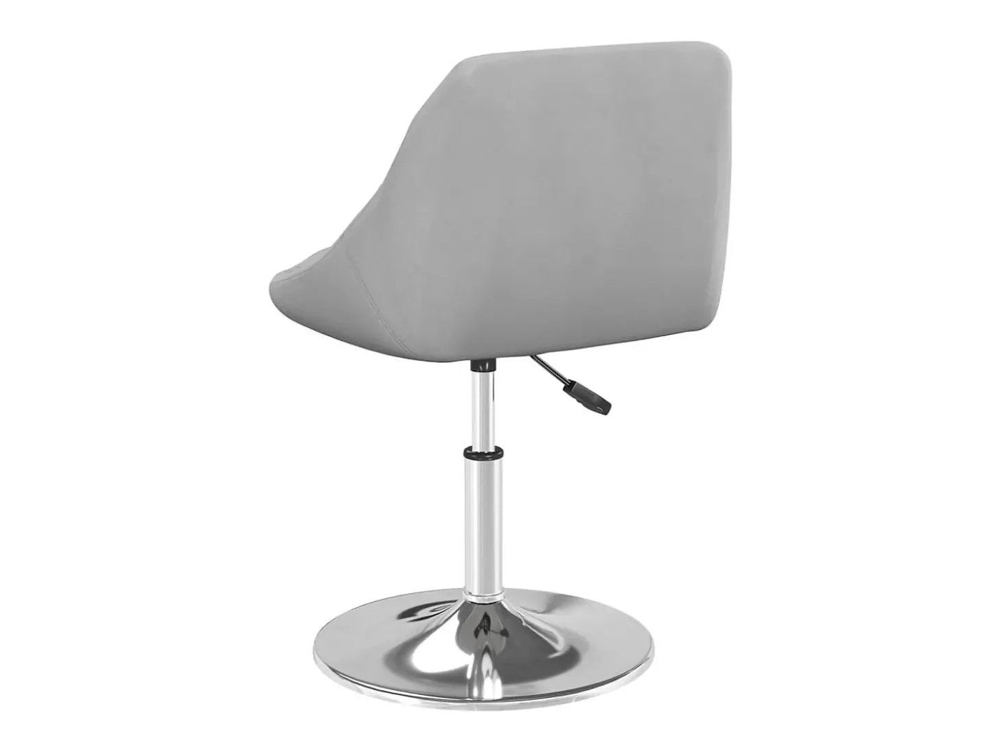 Silla de comedor giratoria 6 unidades terciopelo gris claro
