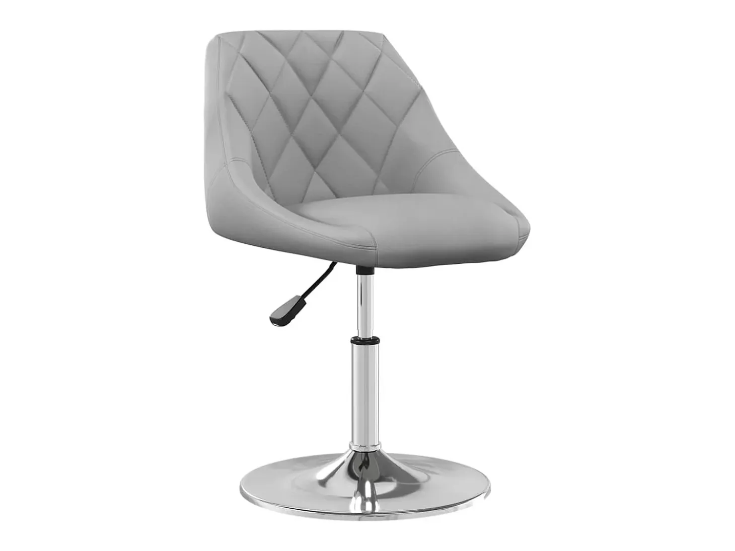 Silla de comedor giratoria 6 unidades terciopelo gris claro