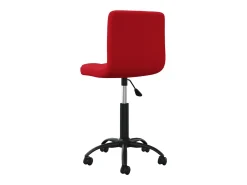 Silla de comedor giratoria de terciopelo vino tinto