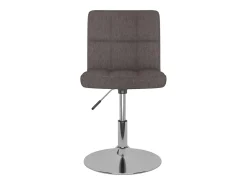 Silla de comedor giratoria tela gris topo