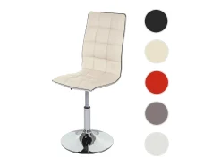 Silla de comedor giratoria MCW-C41, color crema
