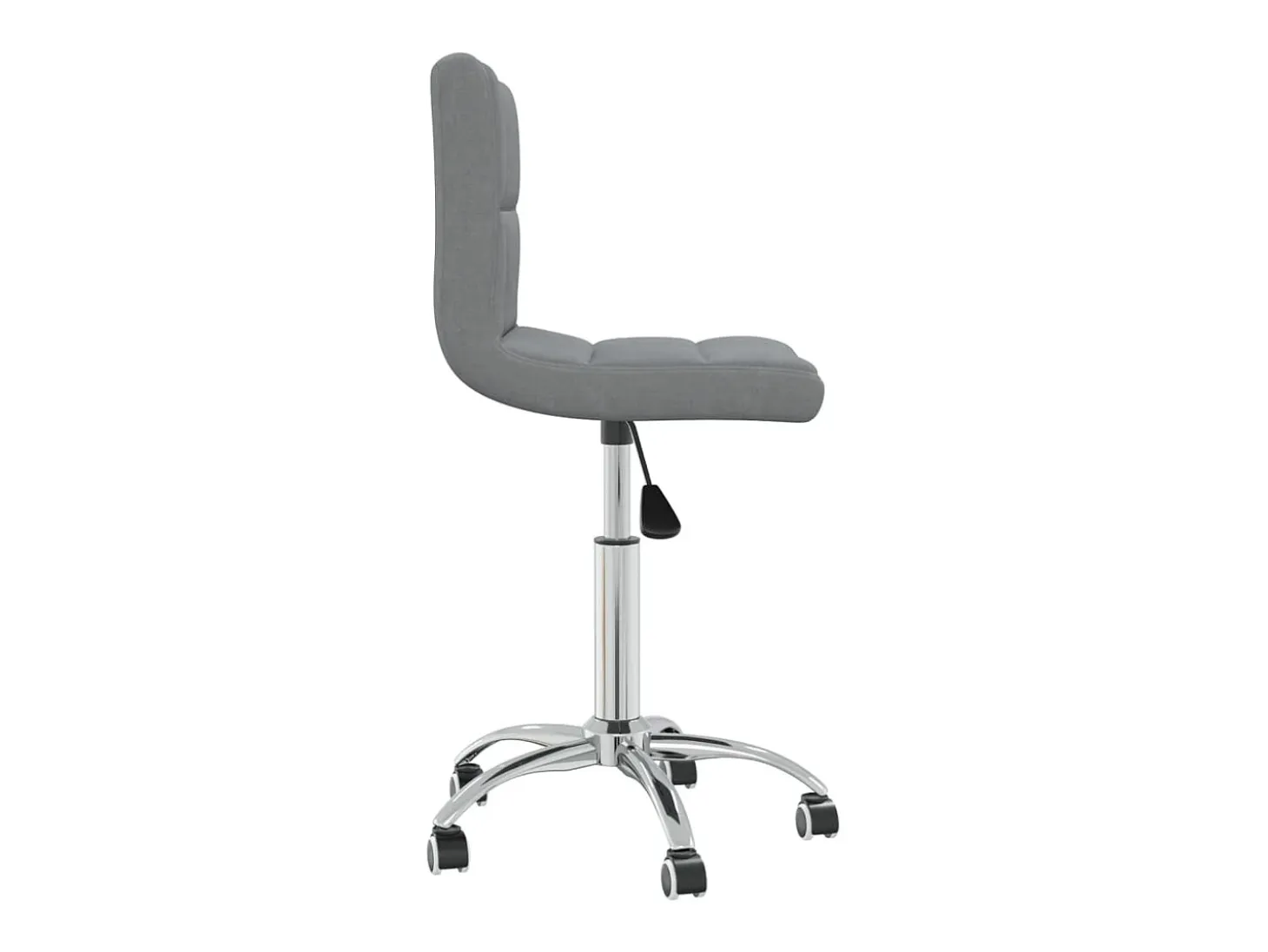 Silla de comedor giratoria tela gris claro
