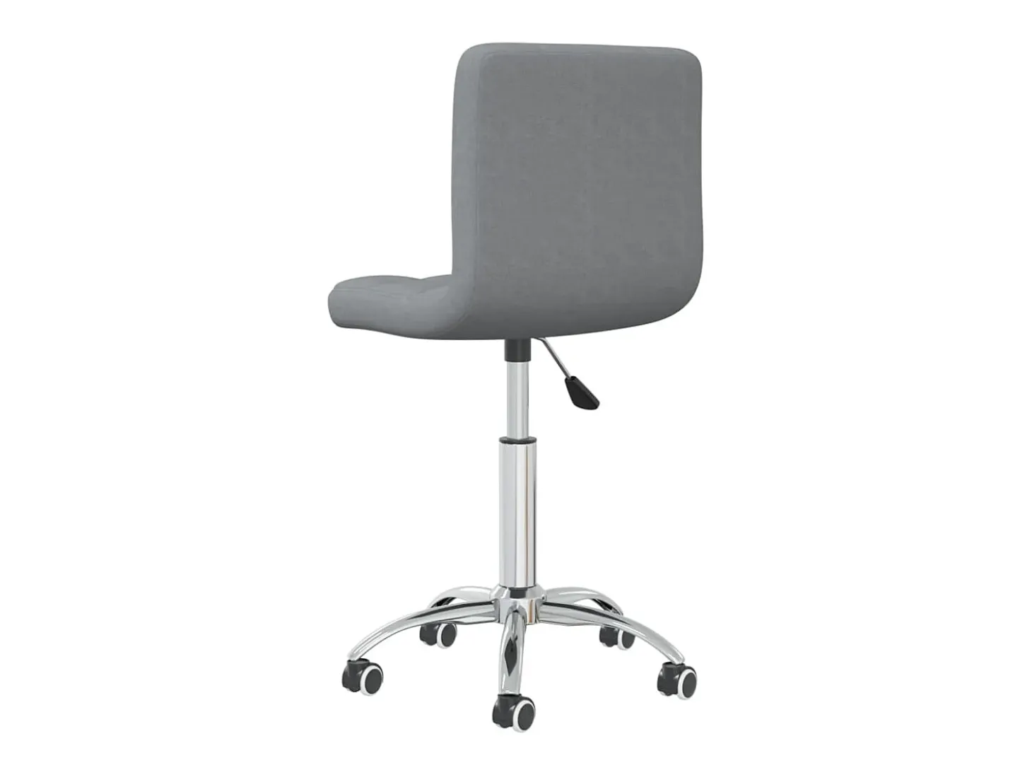 Silla de comedor giratoria tela gris claro