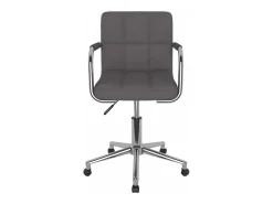 Silla de comedor giratoria de tela gris taupe