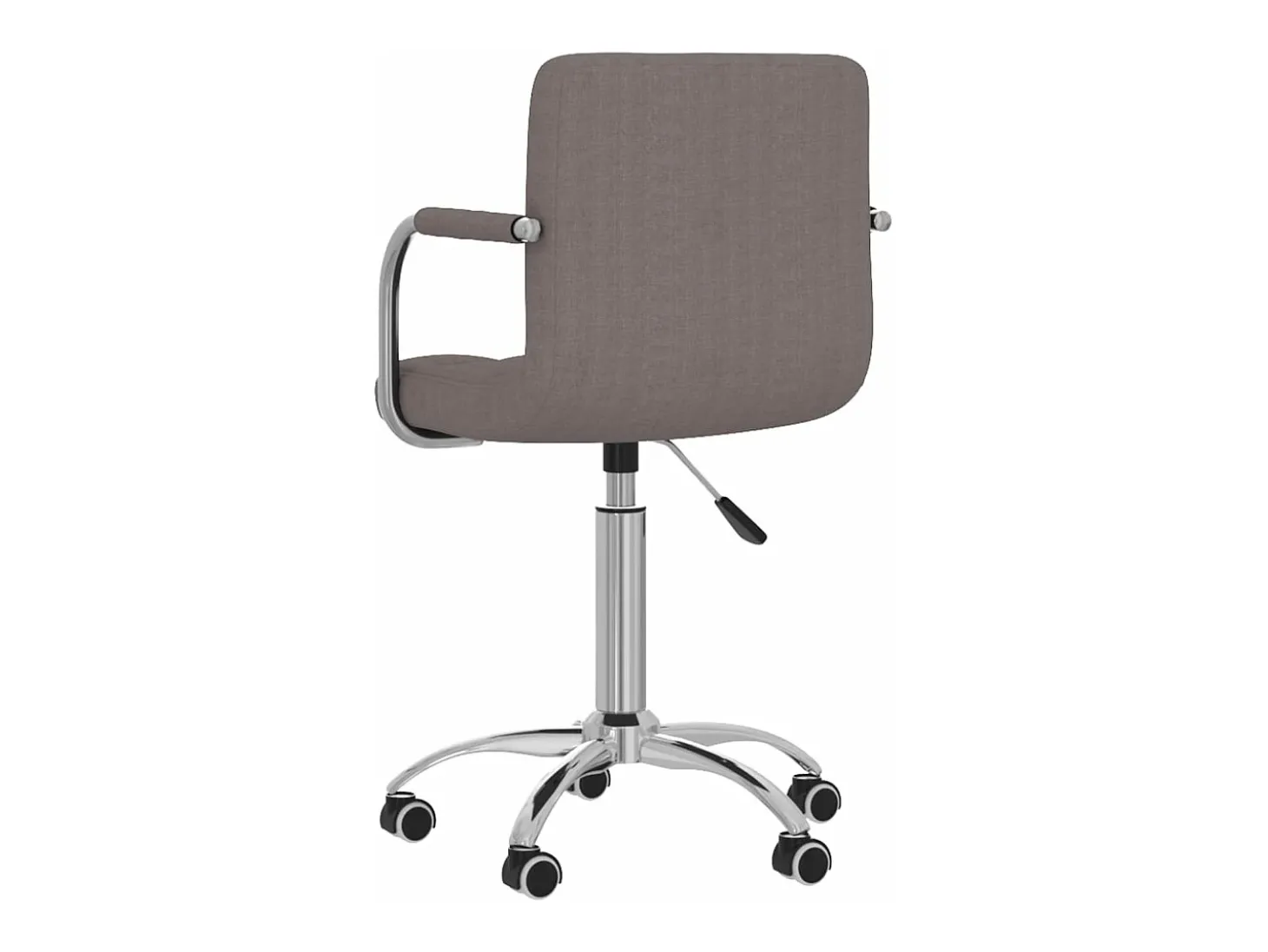 Silla de comedor giratoria tela gris topo