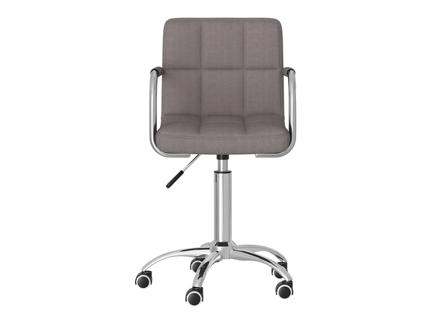 Silla de comedor giratoria tela gris topo