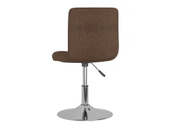 Silla de comedor giratoria tela marrón