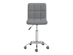 Silla de comedor giratoria tela gris claro