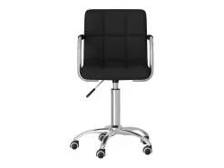 Silla de comedor giratoria tela negro