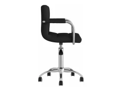 Silla de comedor giratoria tela negro
