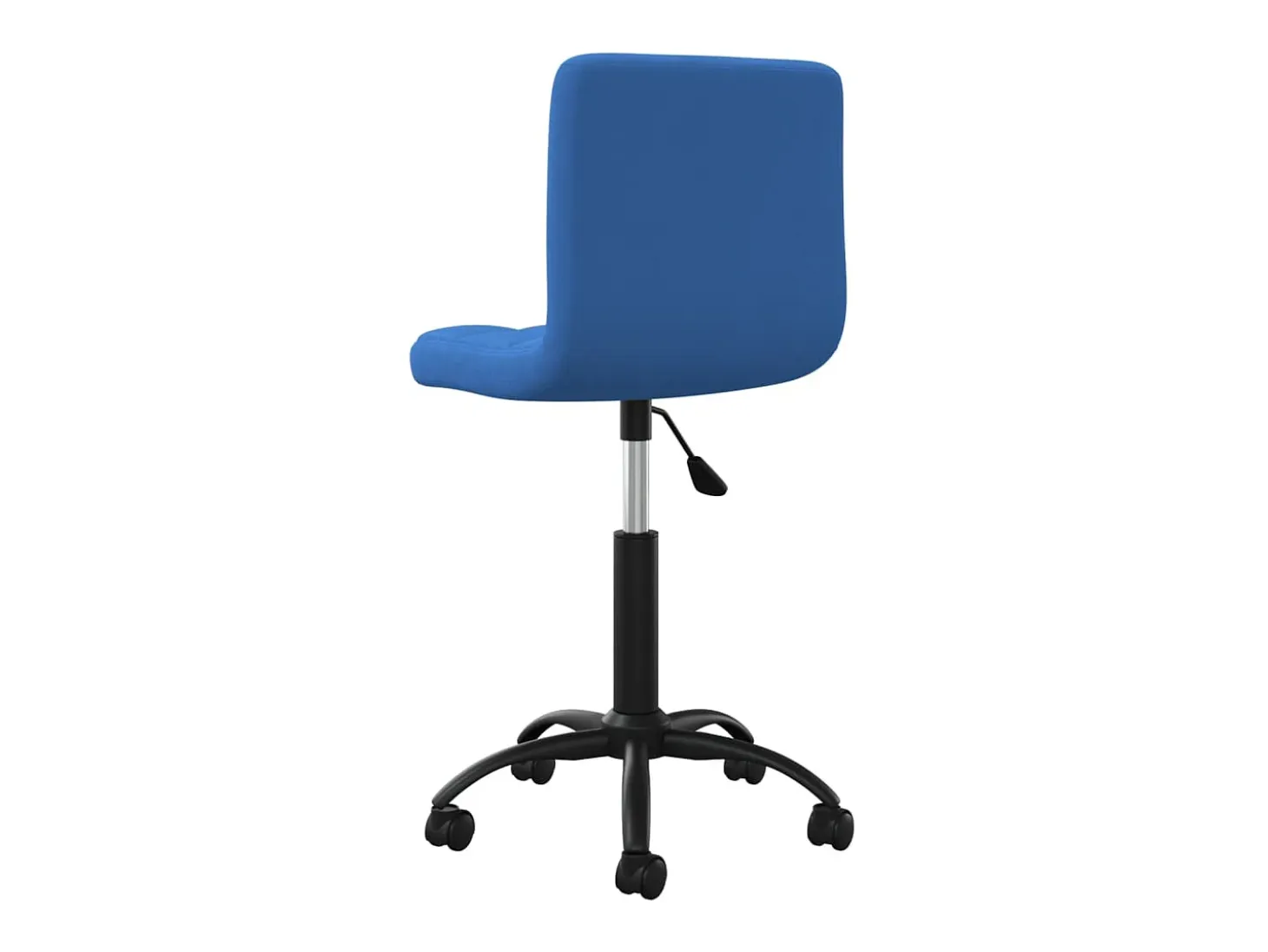 Silla de comedor giratoria de terciopelo azul