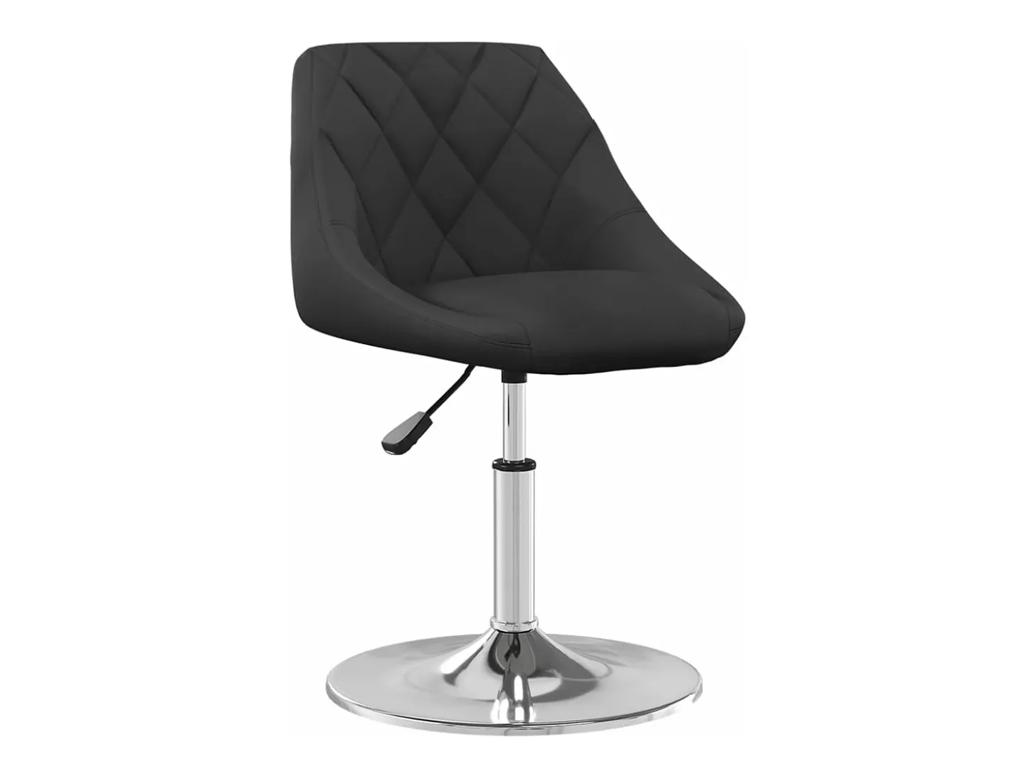 Silla de comedor giratoria 6 unidades terciopelo negro