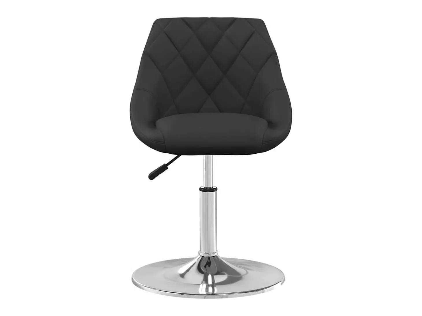 Silla de comedor giratoria 6 unidades terciopelo negro