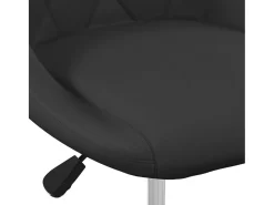 Silla de comedor giratoria 6 unidades terciopelo negro