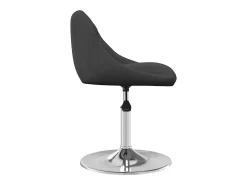 Silla de comedor giratoria 6 unidades terciopelo negro