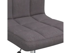Silla de comedor giratoria tela gris topo