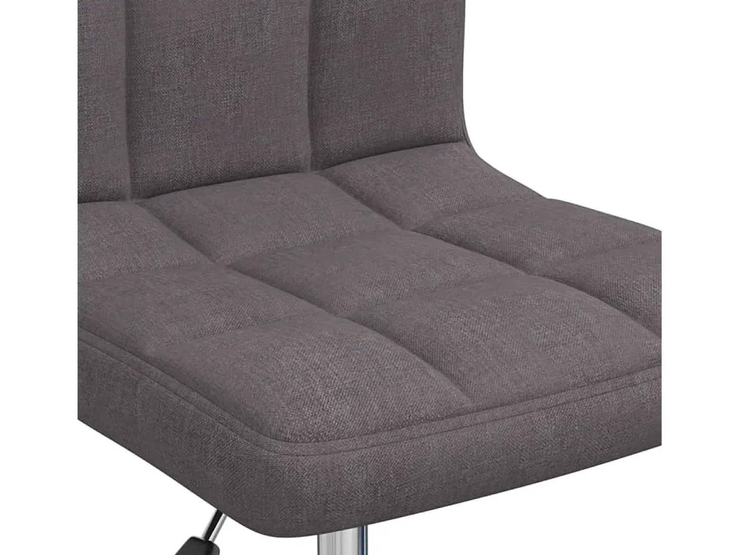 Silla de comedor giratoria tela gris topo