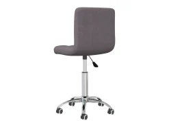 Silla de comedor giratoria tela gris topo