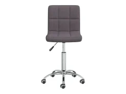 Silla de comedor giratoria tela gris topo
