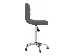 Silla de comedor giratoria tela gris topo