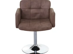 Silla de comedor Houston (juego de 6), vintage marrón