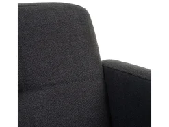 Silla de comedor Houston II (juego de 6), textil, gris oscuro