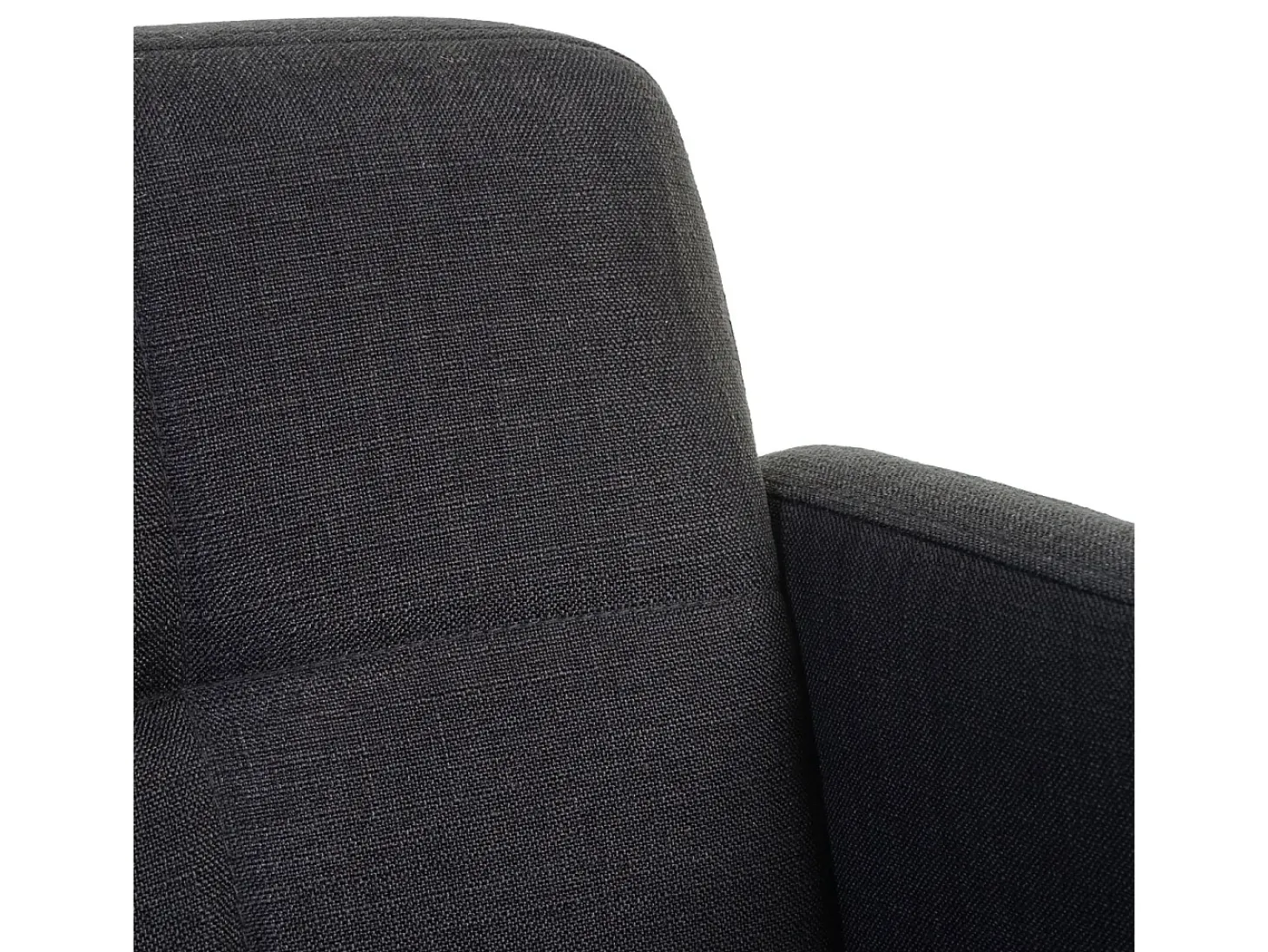 Silla de comedor Houston II (juego de 6), textil, gris oscuro