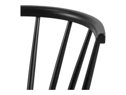 Silla de comedor Ida madera negra.
