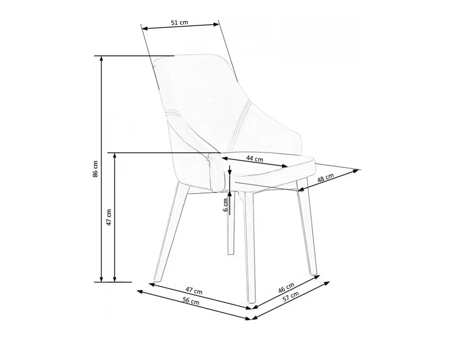 Silla de comedor KANDRA de terciopelo gris claro y patas de madera maciza gris grafito
