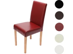 Silla de comedor Littau, rojo, patas ligeras
