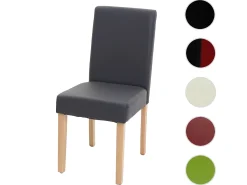 Silla de comedor Littau, gris mate, patas claras