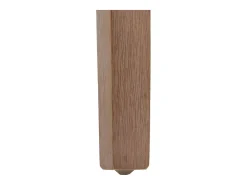 Silla de comedor Littau bouclé (set de 4), gris, patas color natural