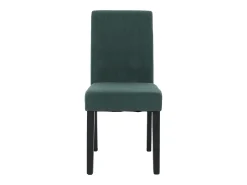 Silla de comedor Littau Cord (juego de 6), verde, patas oscuras