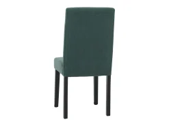 Silla de comedor Littau Cord (juego de 6), verde, patas oscuras