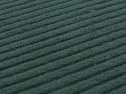 Silla de comedor Littau Cord (juego de 6), verde, patas oscuras
