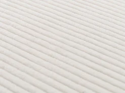 Silla de comedor Littau Cord (set de 2), crema, patas oscuras