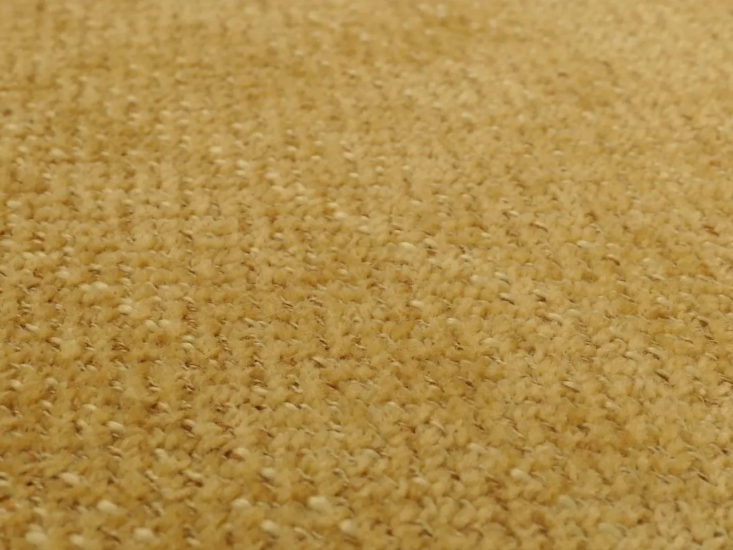 Silla de comedor Littau de chenilla (juego de 6), amarillo, patas color natural
